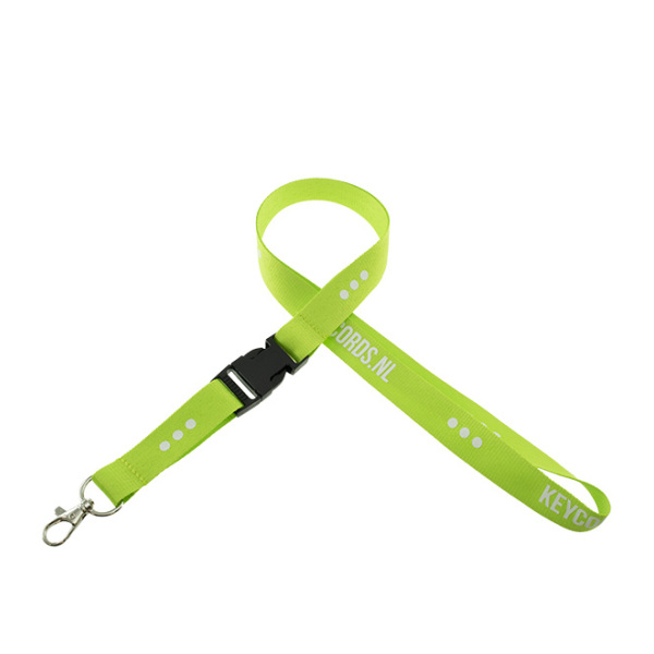 Keycord 1 kleur bedrukt met buckle