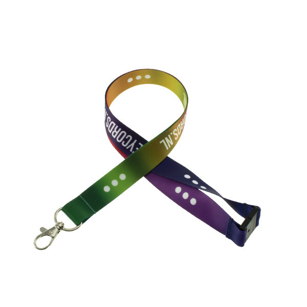 Keycord met safety clip Full colour