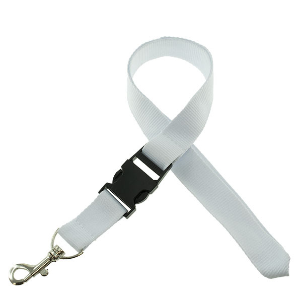 Onbedrukt Breed Keycord met buckle