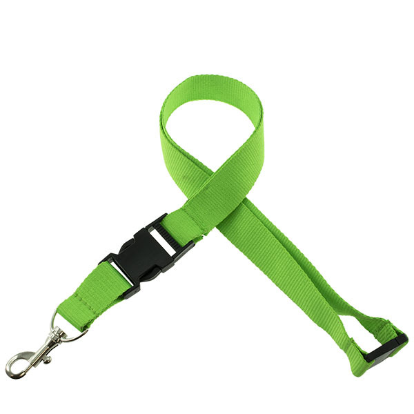 Onbedrukt Breed Keycord met buckle en safety clip