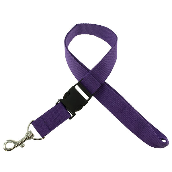 Onbedrukt Breed Keycord met buckle