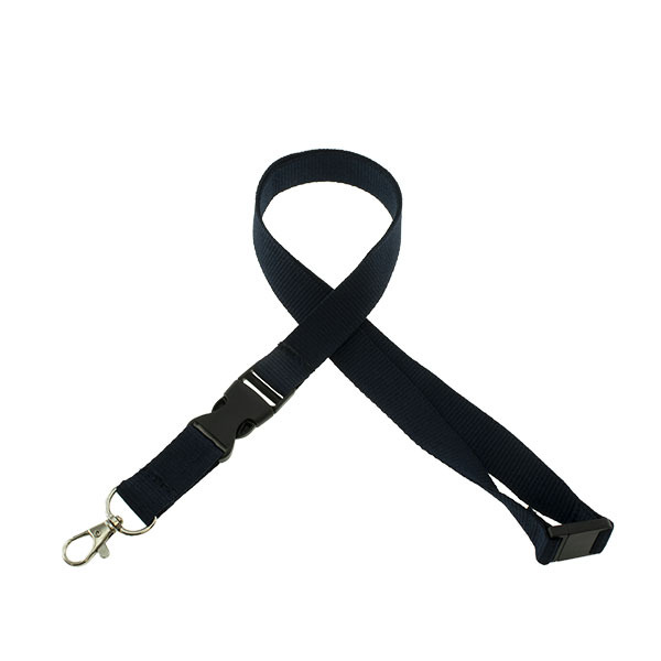 Onbedrukt Keycord met buckle en safety clip