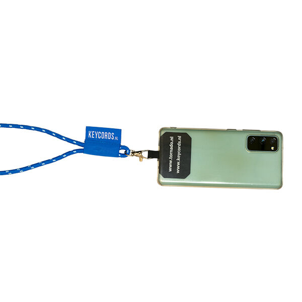 Telefoon koord met geweven label